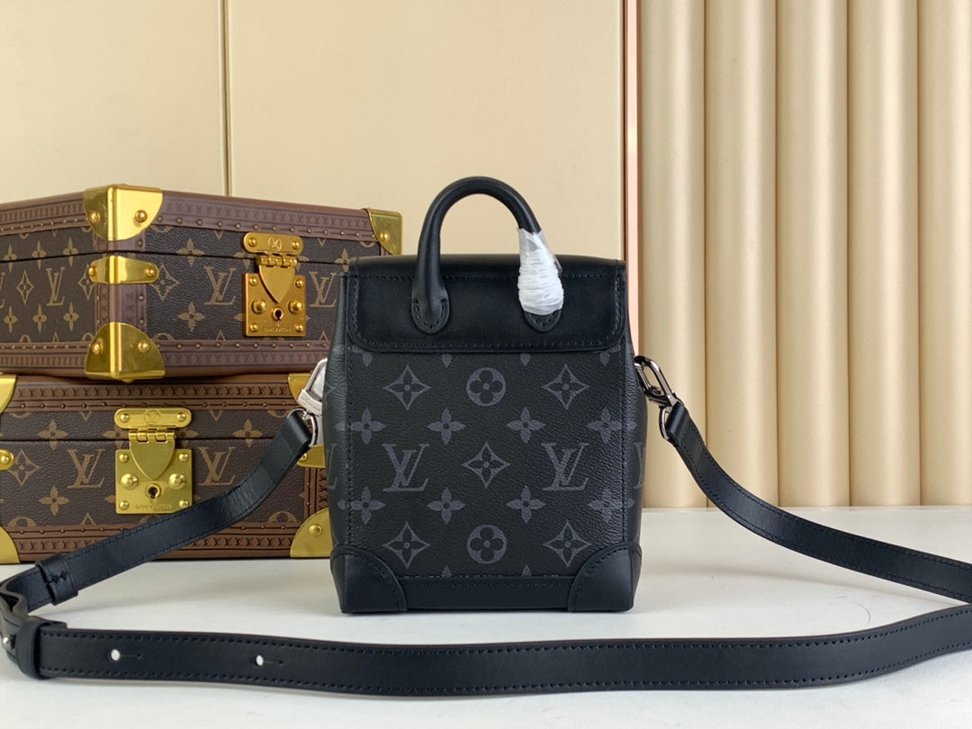 Louis Vuitton Steamer Wearable Wallet - Monogram Eclipse Canvas - Black