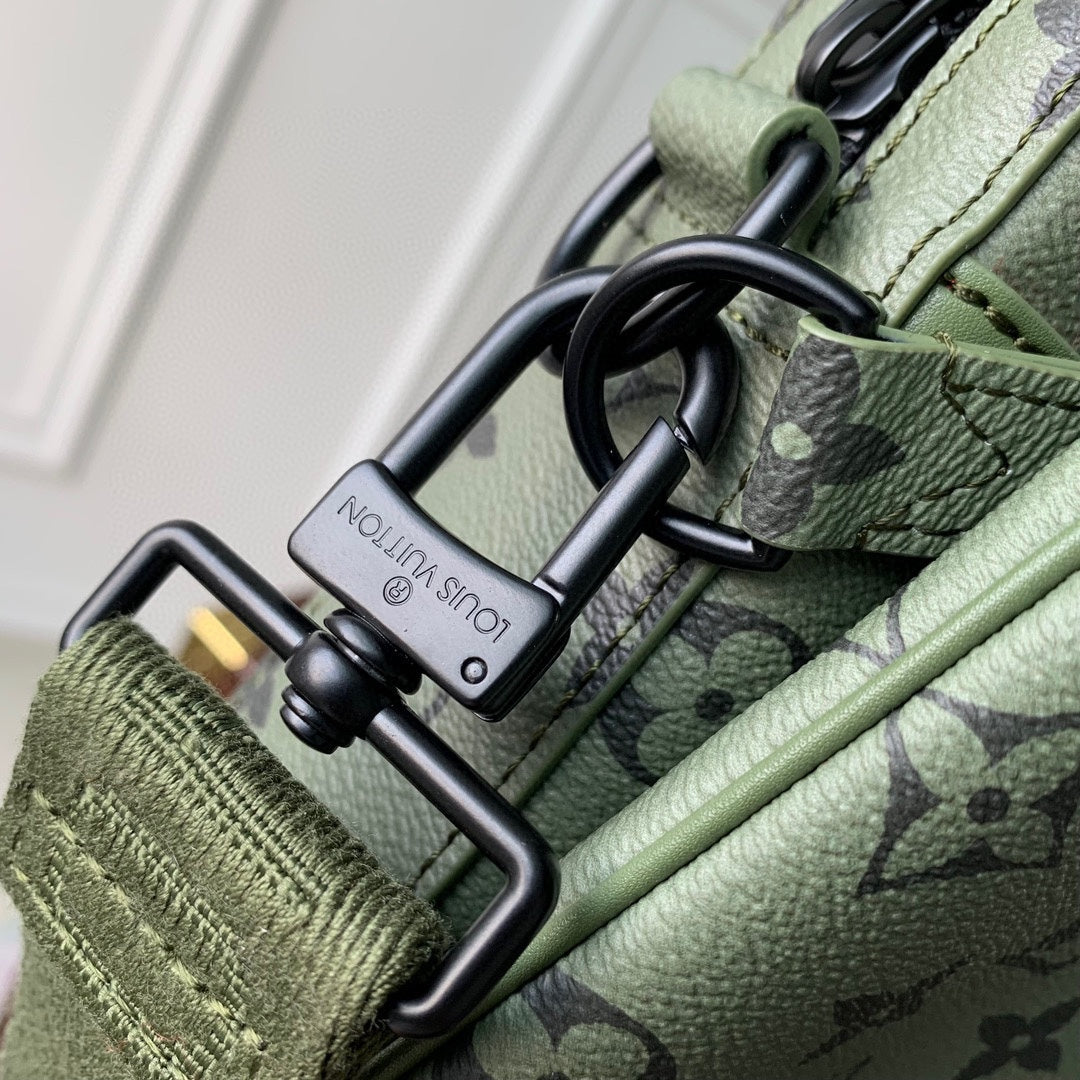 Louis Vuitton Alpha Messenger Monogram Khaki with Red Pouch Crossbody Bag