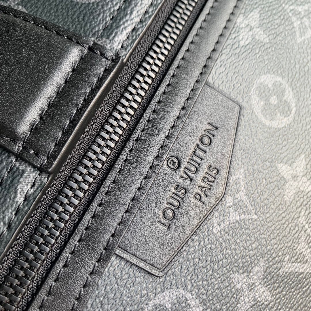 Louis Vuitton Voyager Messenger PM Monogram Eclipse Canvas Bag