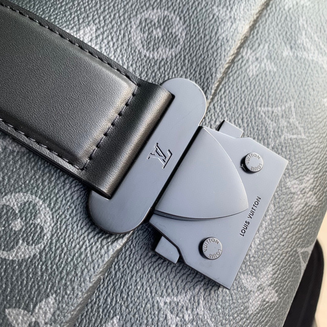 Louis Vuitton Voyager Messenger PM Monogram Eclipse Canvas Bag