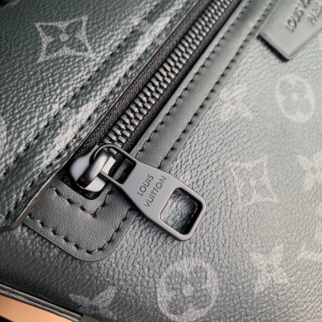 Louis Vuitton Voyager Messenger PM Monogram Eclipse Canvas Bag