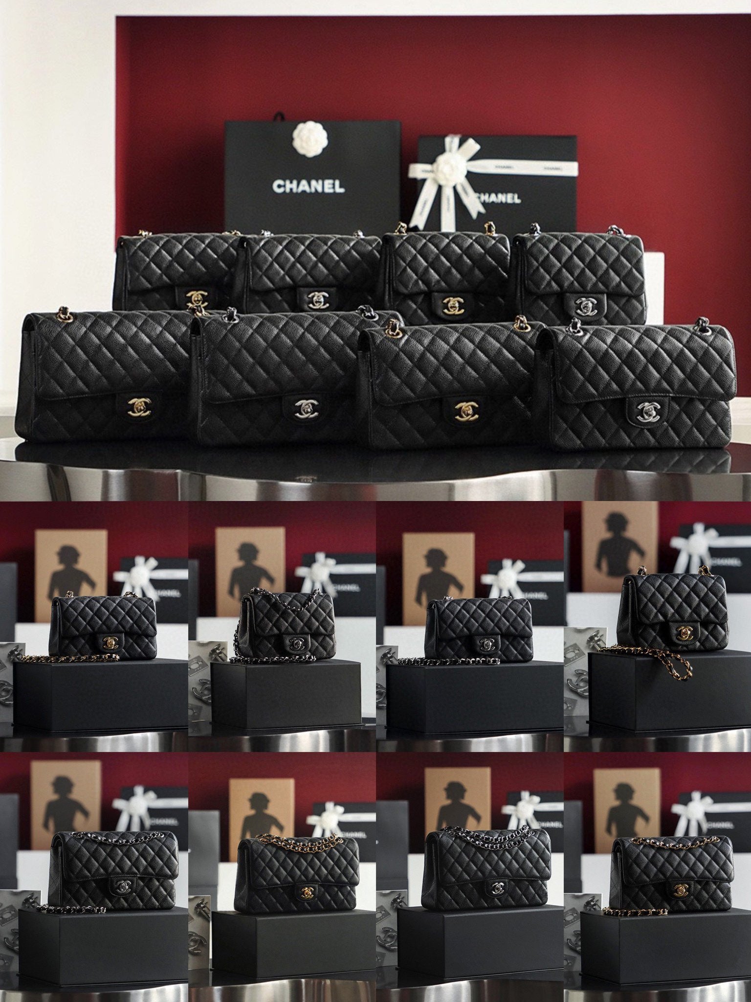Chanel Classic Quilted Leather Handbags - Black Luxury Shoulder Bags Collection