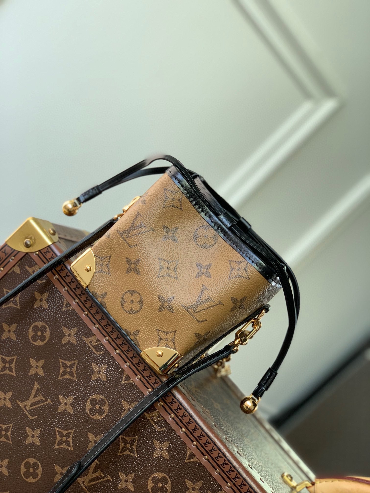 Louis Vuitton Monogram Giant Mini Bucket Bag with Gold-Tone Hardware