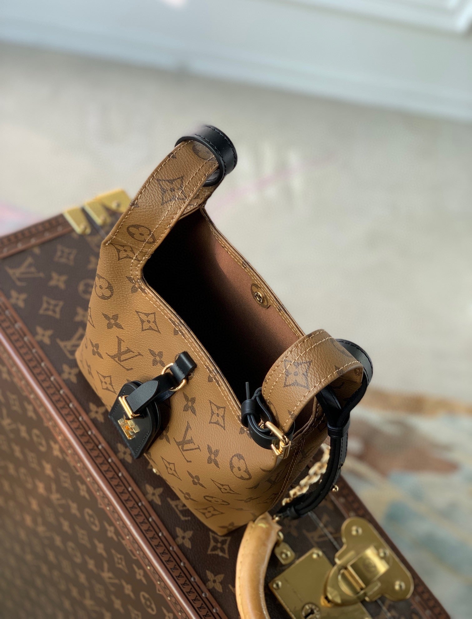 Louis Vuitton Loop Hobo Monogram Coated Canvas Bag