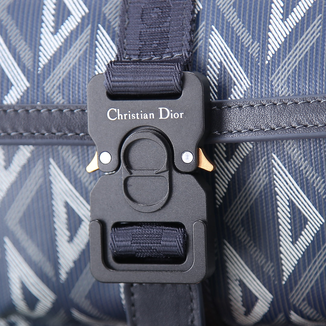 Dior CD Diamond Lingot Messenger Bag - Dior Grey Canvas Crossbody