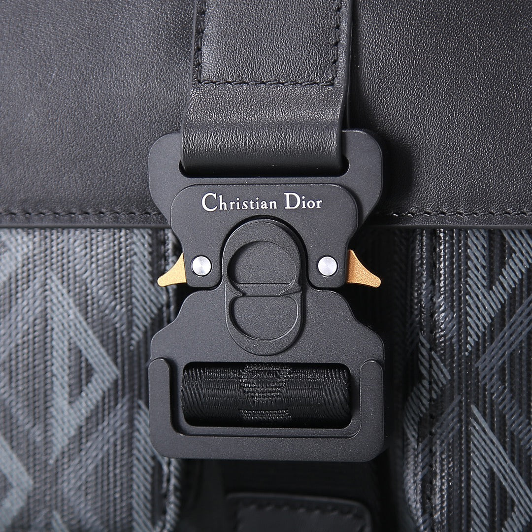 Dior Explorer Messenger Bag CD Diamond Canvas Black