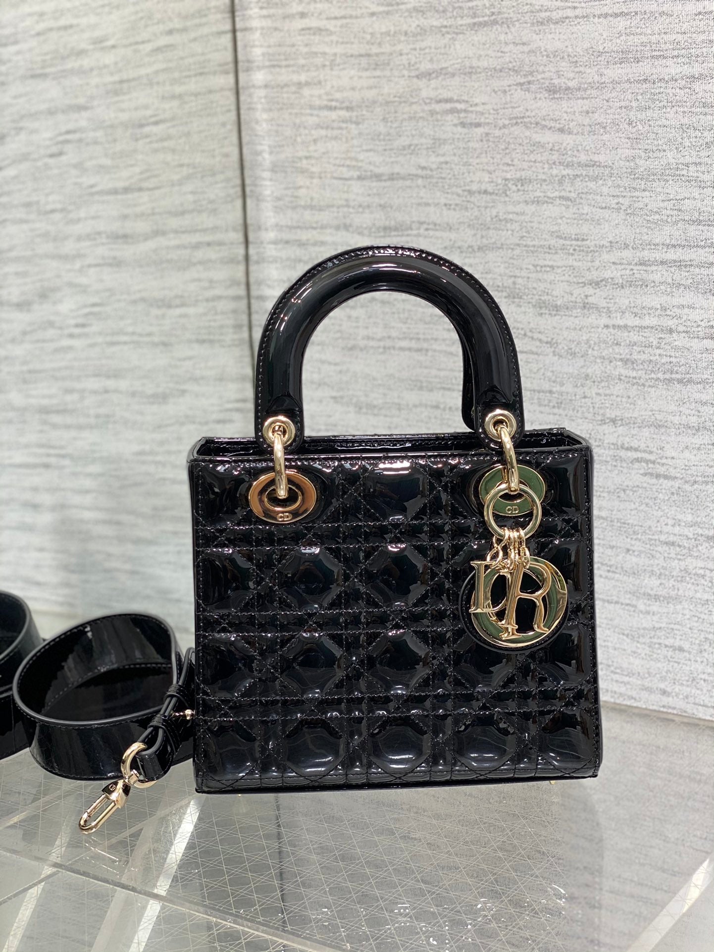 Christian Dior Small Lady Dior My ABCDior Bag - Black Cannage Lambskin