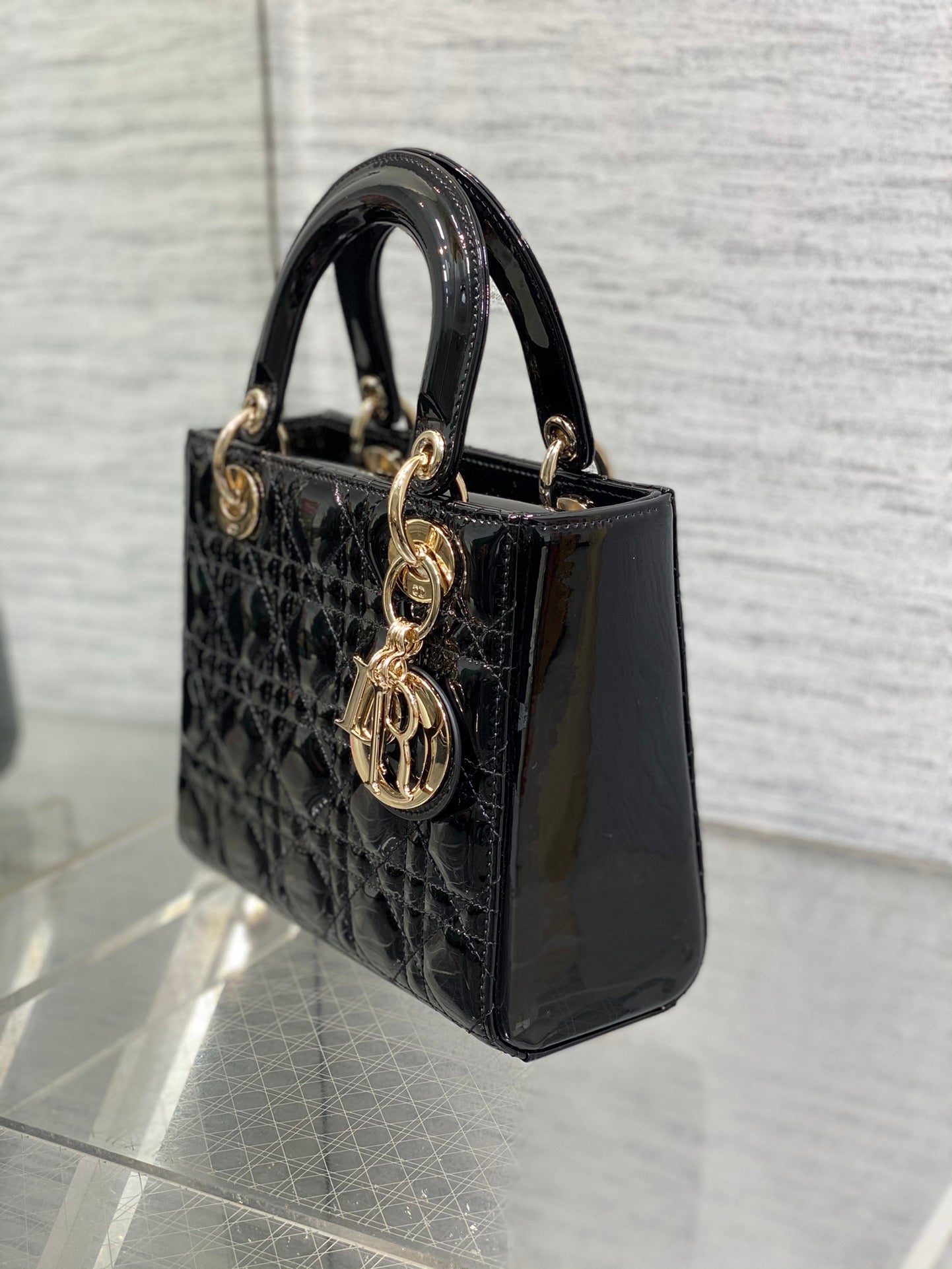Christian Dior Small Lady Dior My ABCDior Bag - Black Cannage Lambskin