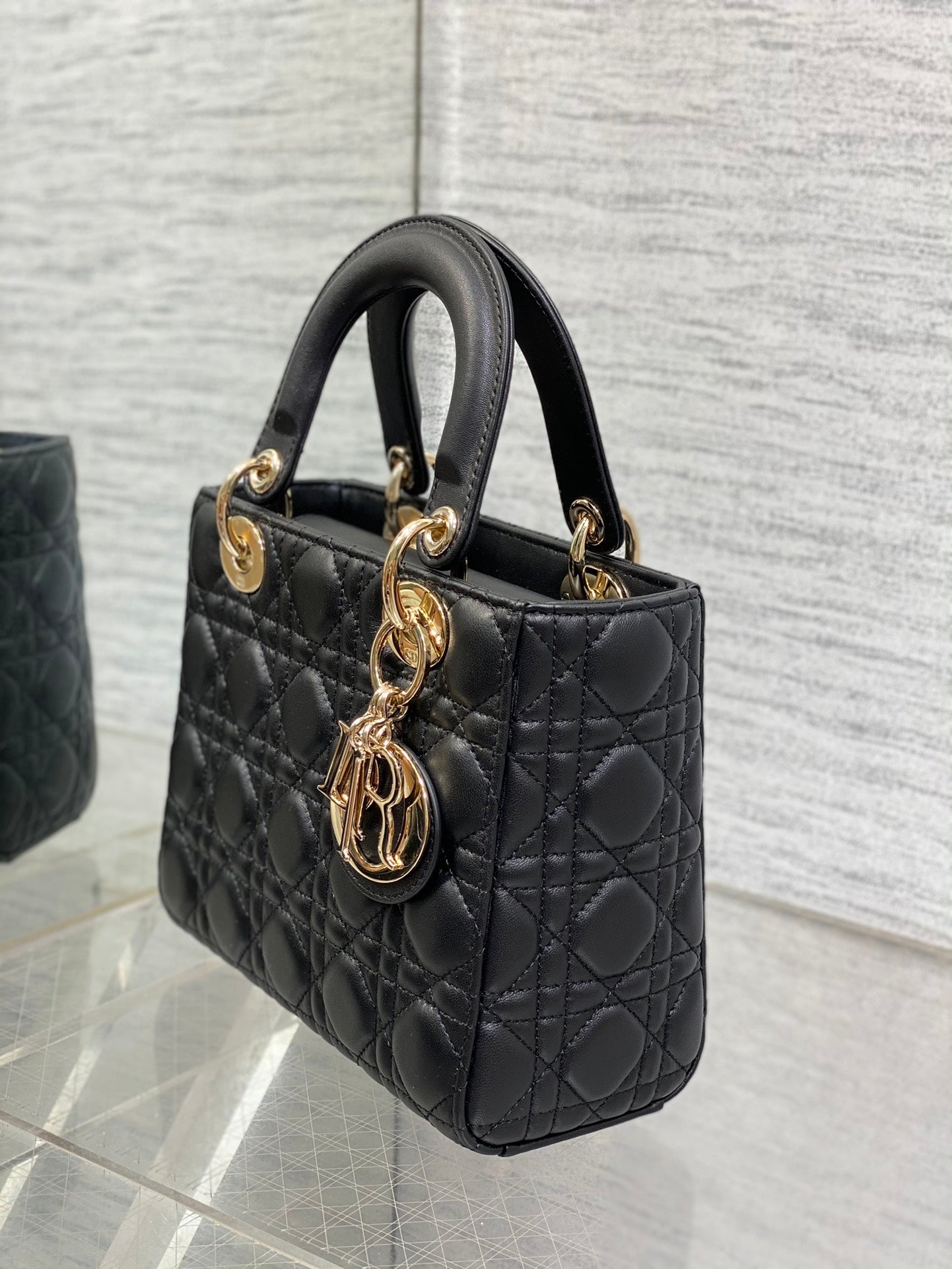 Christian Dior Lady Dior Small My ABCDior Bag Black Cannage Lambskin