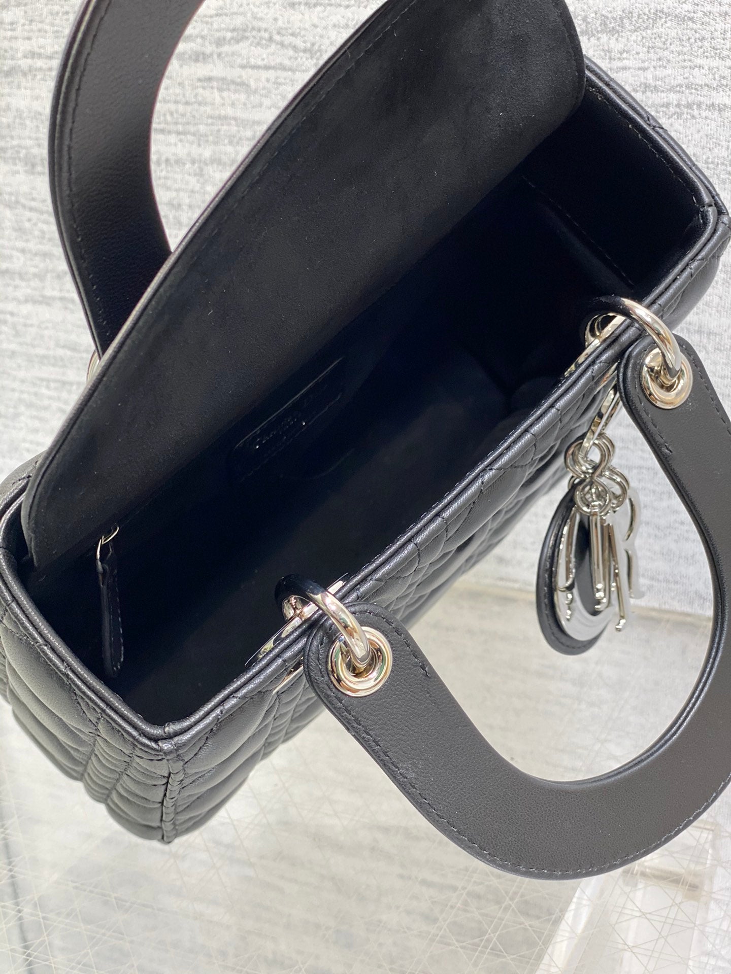 Christian Dior Small Lady Dior My ABCDior Bag - Black Cannage Lambskin