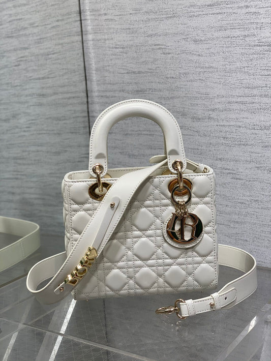Christian Dior Lady Dior My ABCDior Bag - White Cannage Lambskin