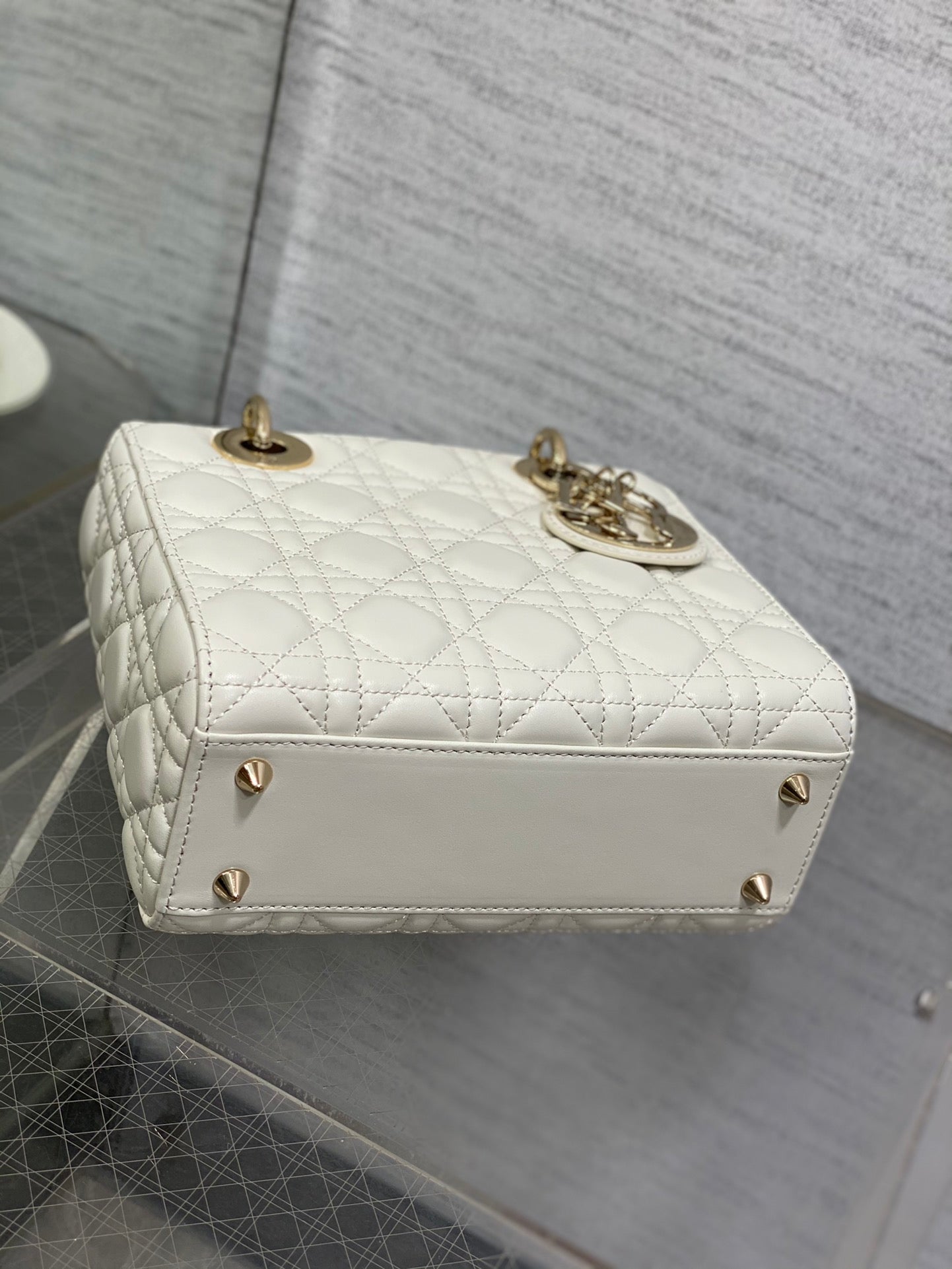 Christian Dior Lady Dior My ABCDior Bag - White Cannage Lambskin