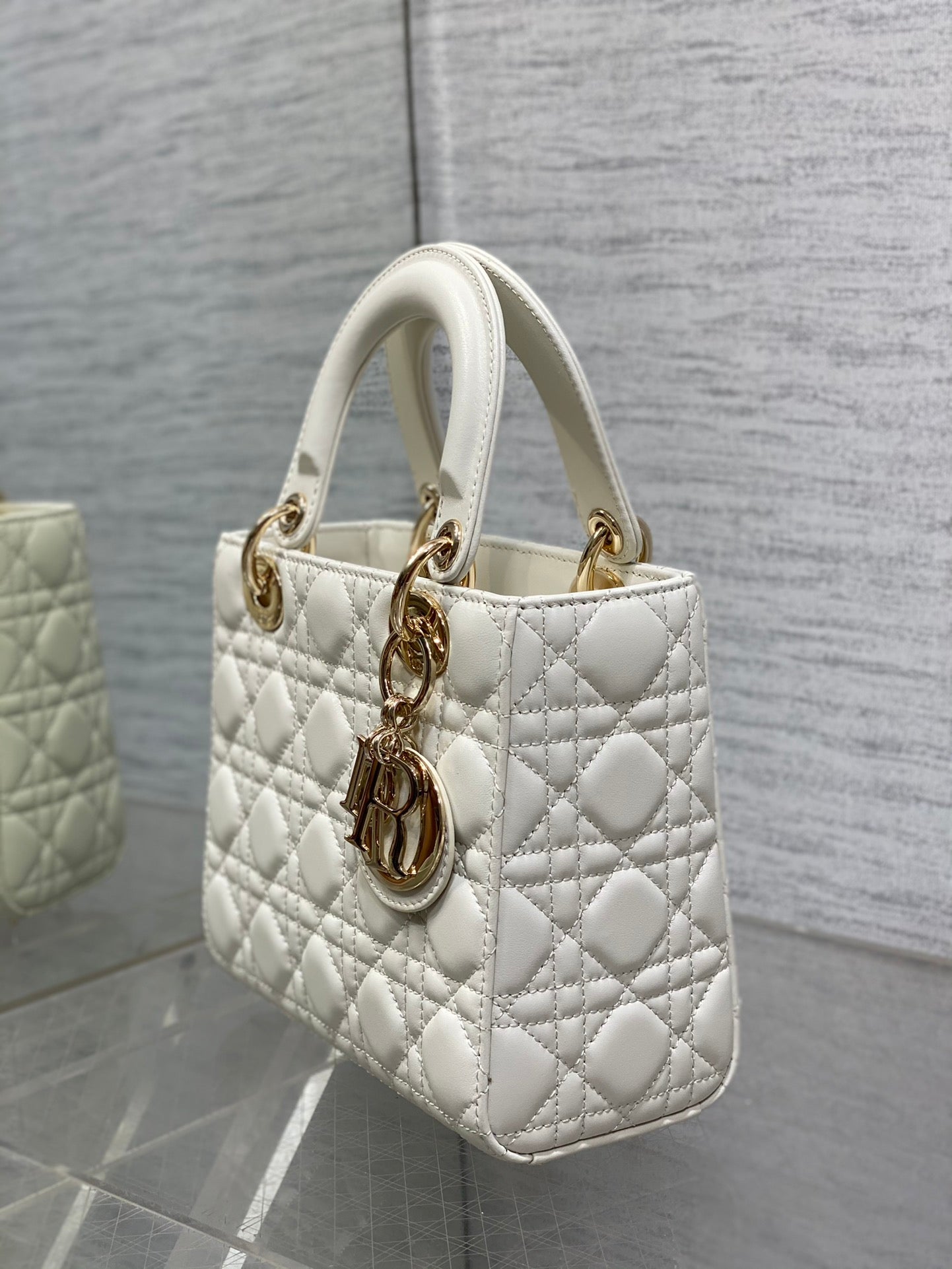 Christian Dior Lady Dior My ABCDior Bag - White Cannage Lambskin