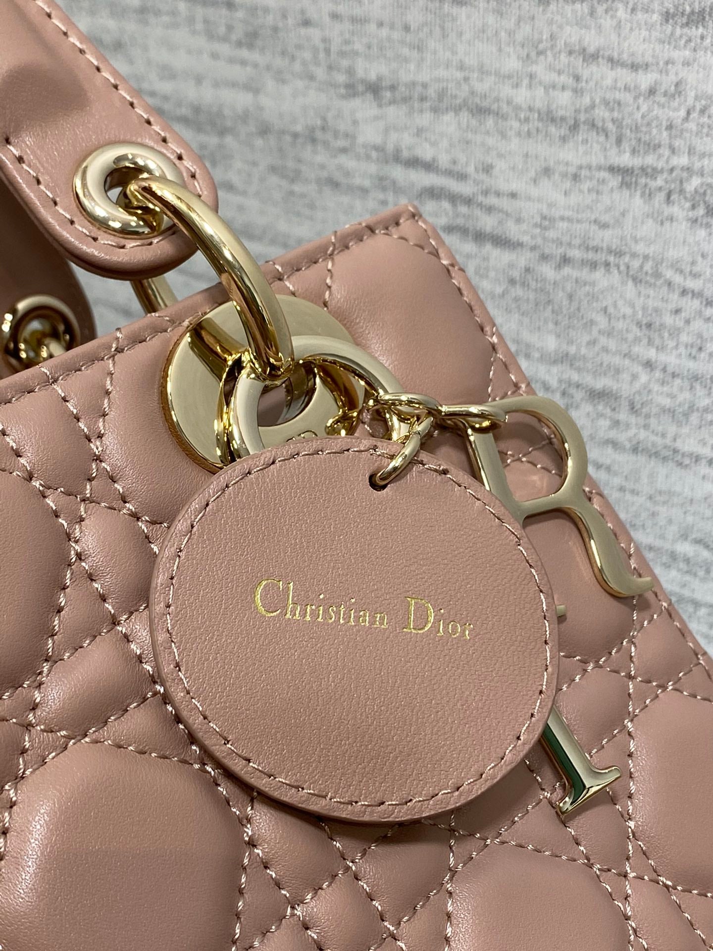 Lady Dior My ABCDior Bag Small Blush Cannage Lambskin