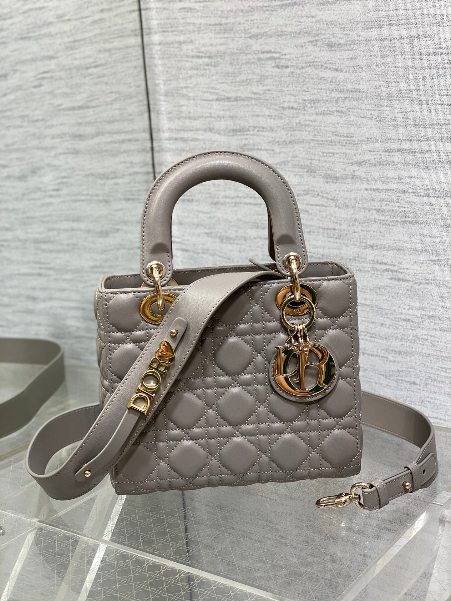 Lady Dior My ABCDior Bag - Grey Cannage Lambskin