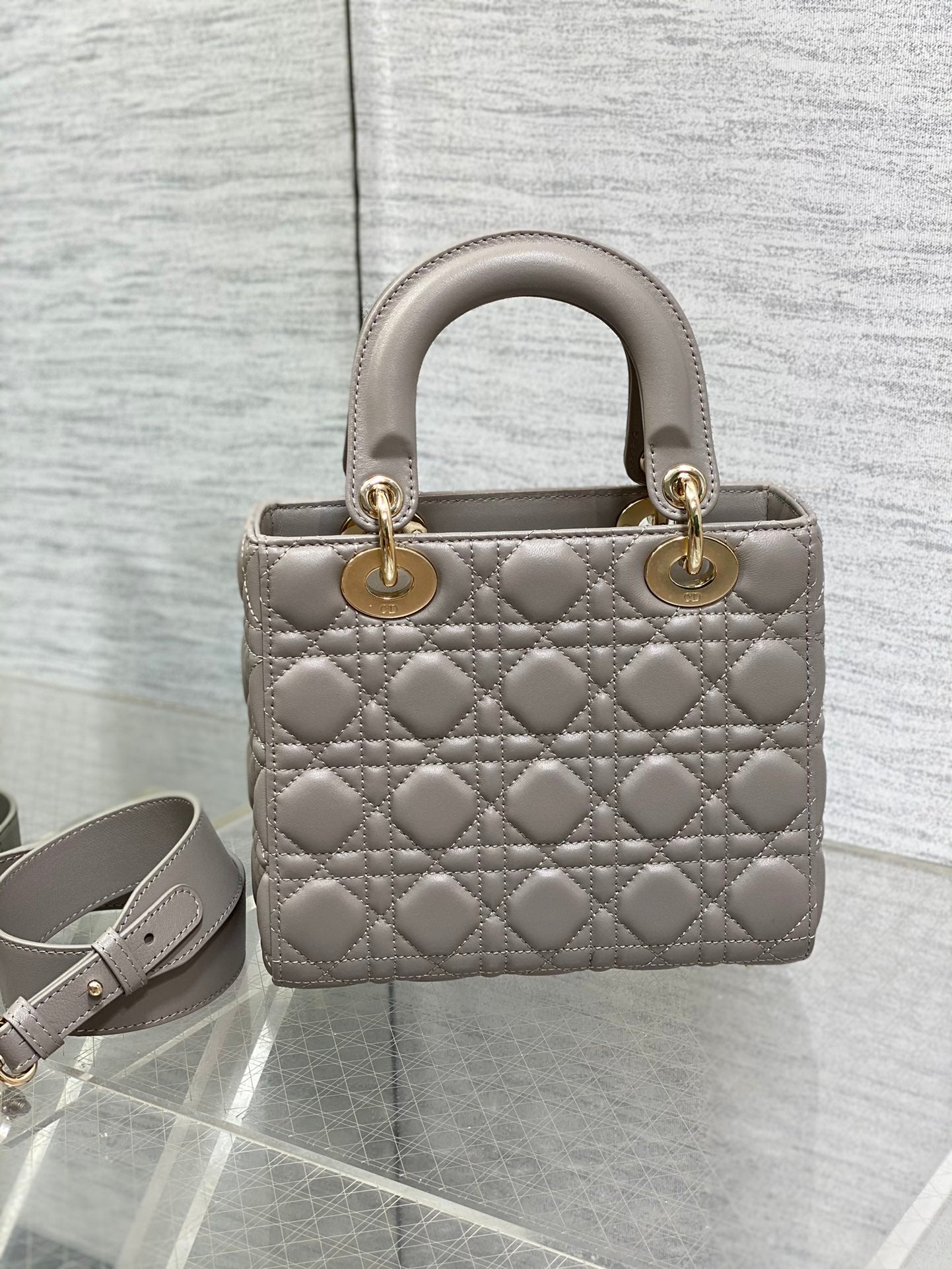 Lady Dior My ABCDior Bag - Grey Cannage Lambskin