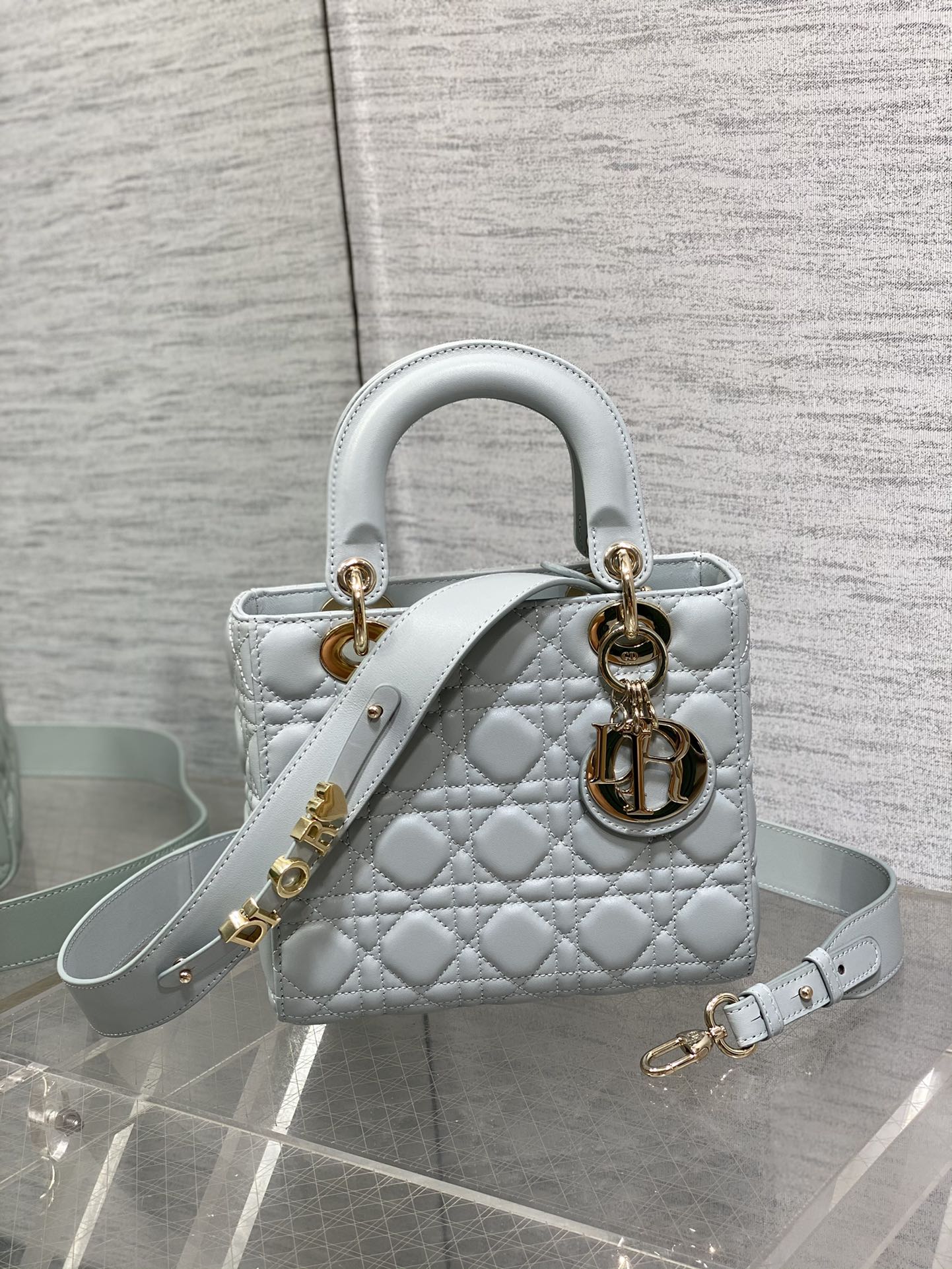 Lady Dior My ABCDior Small Bag - Cloud Blue Cannage Lambskin