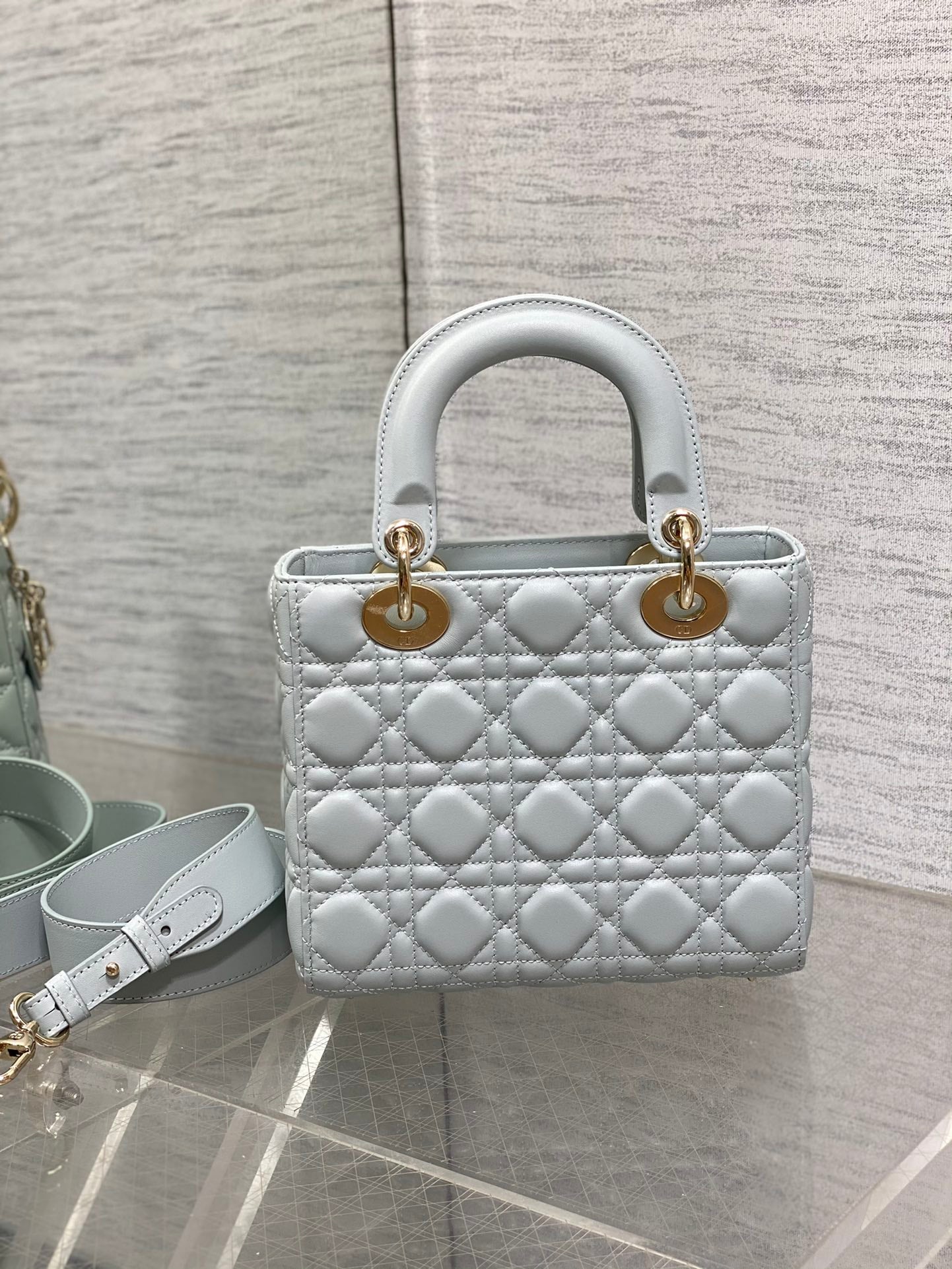 Lady Dior My ABCDior Small Bag - Cloud Blue Cannage Lambskin