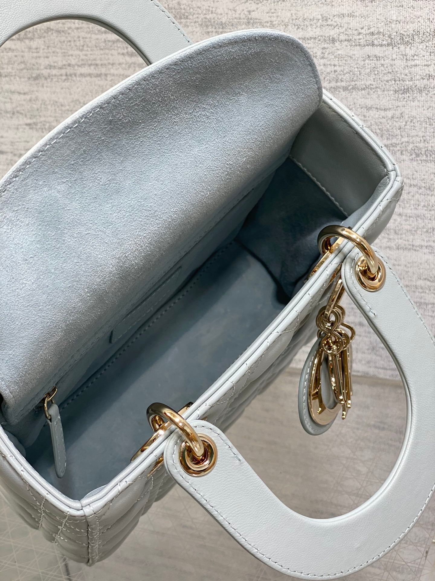 Lady Dior My ABCDior Small Bag - Cloud Blue Cannage Lambskin