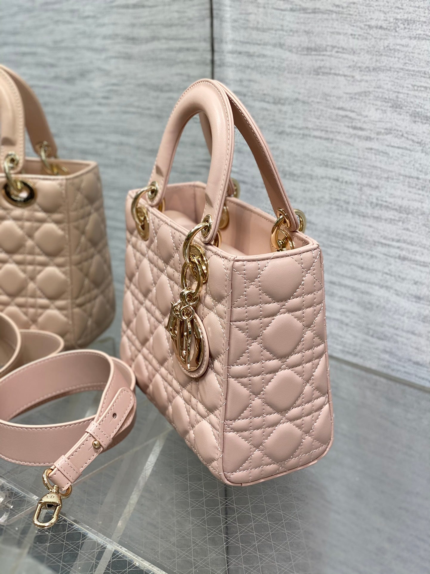 Christian Dior Lady Dior My ABCDior Bag - Pink Cannage Lambskin