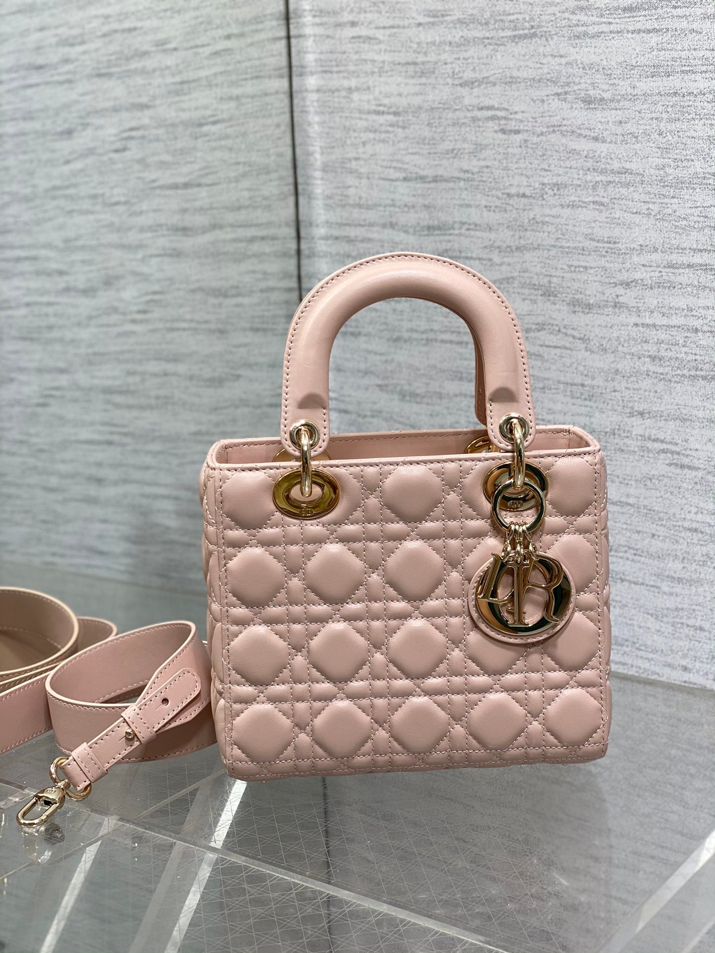 Christian Dior Lady Dior My ABCDior Bag - Pink Cannage Lambskin