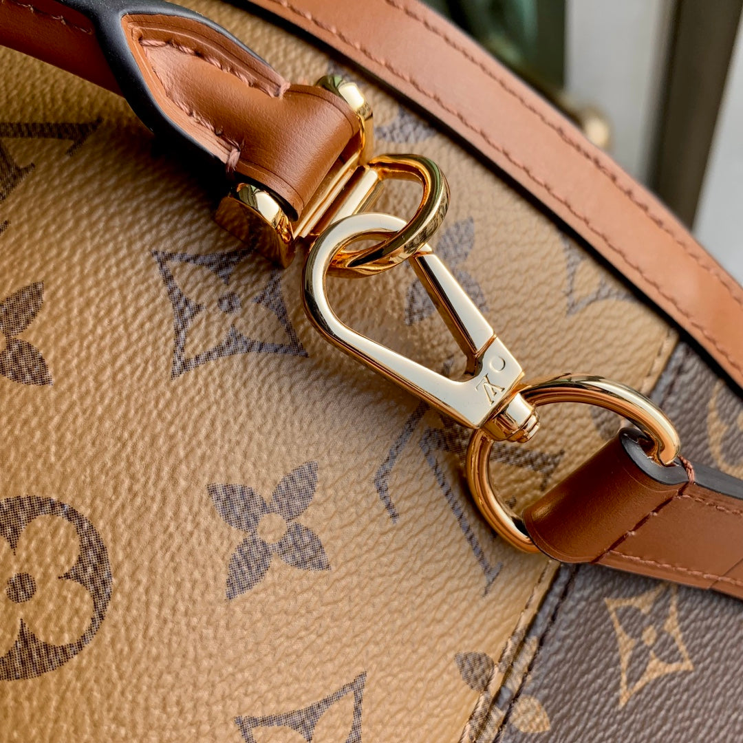 Louis Vuitton Dauphine MM Monogram & Monogram Reverse Canvas Bag