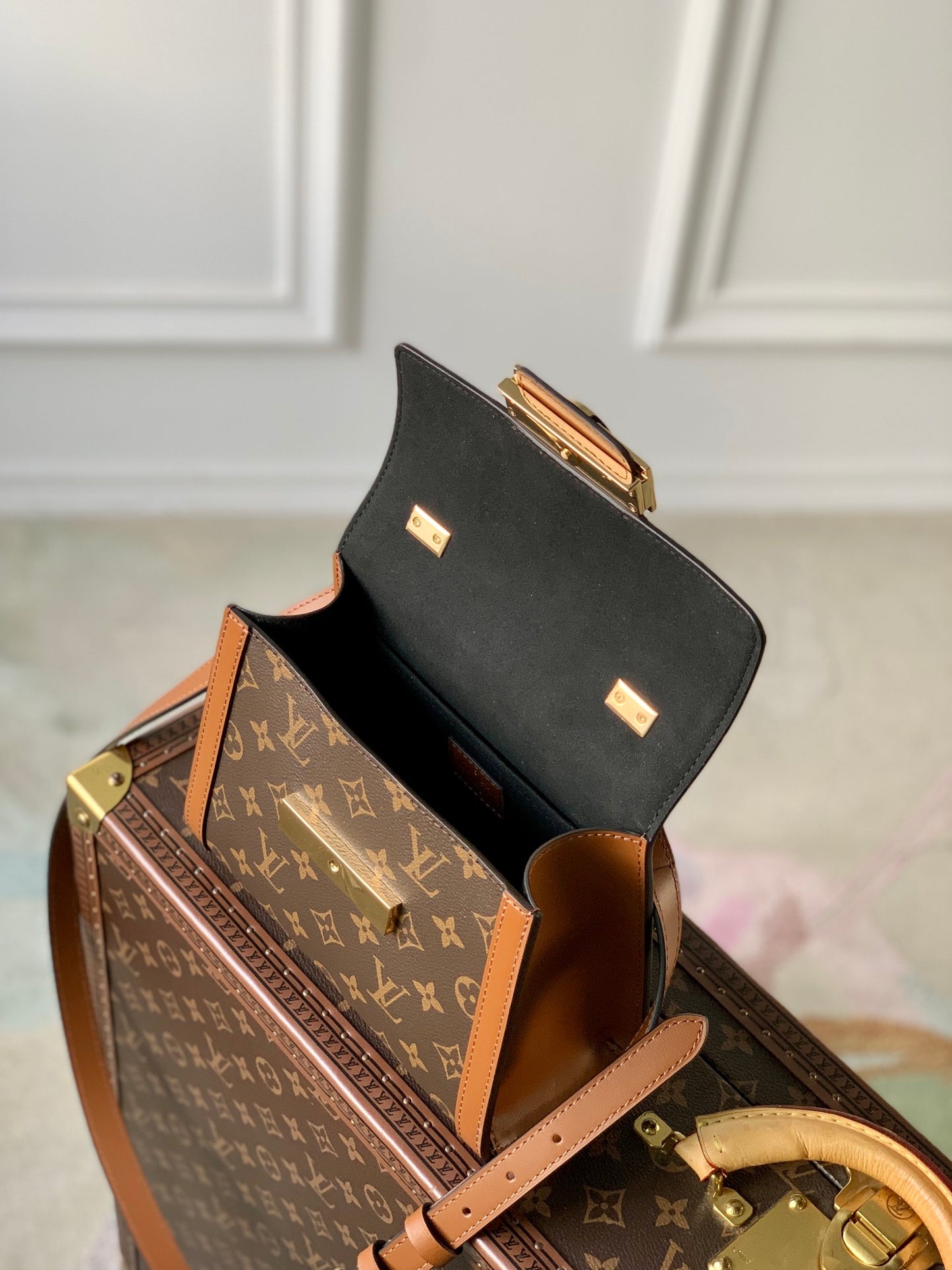 Louis Vuitton Dauphine MM Monogram & Monogram Reverse Canvas Bag