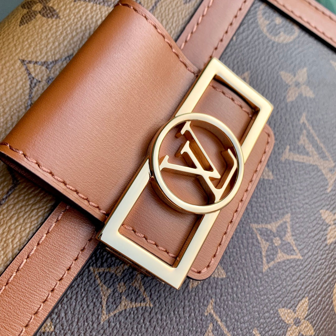 Louis Vuitton Dauphine MM Monogram & Monogram Reverse Canvas Bag