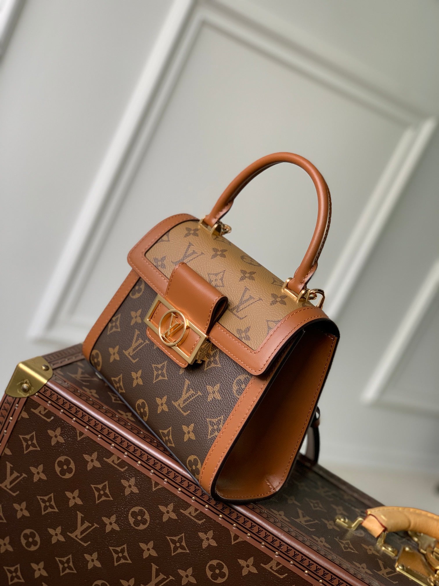 Louis Vuitton Dauphine MM Monogram & Monogram Reverse Canvas Bag