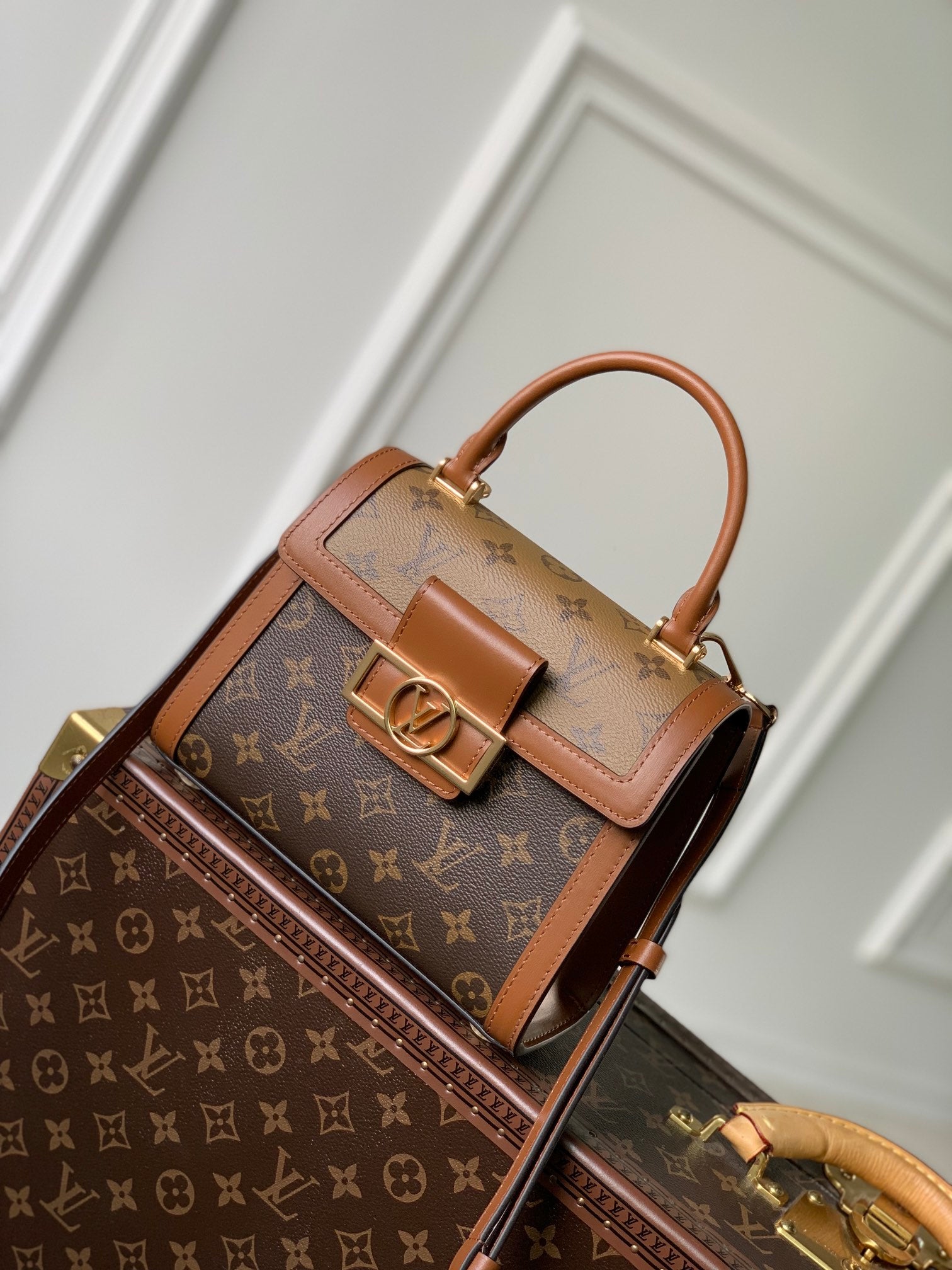 Louis Vuitton Dauphine MM Monogram & Monogram Reverse Canvas Bag