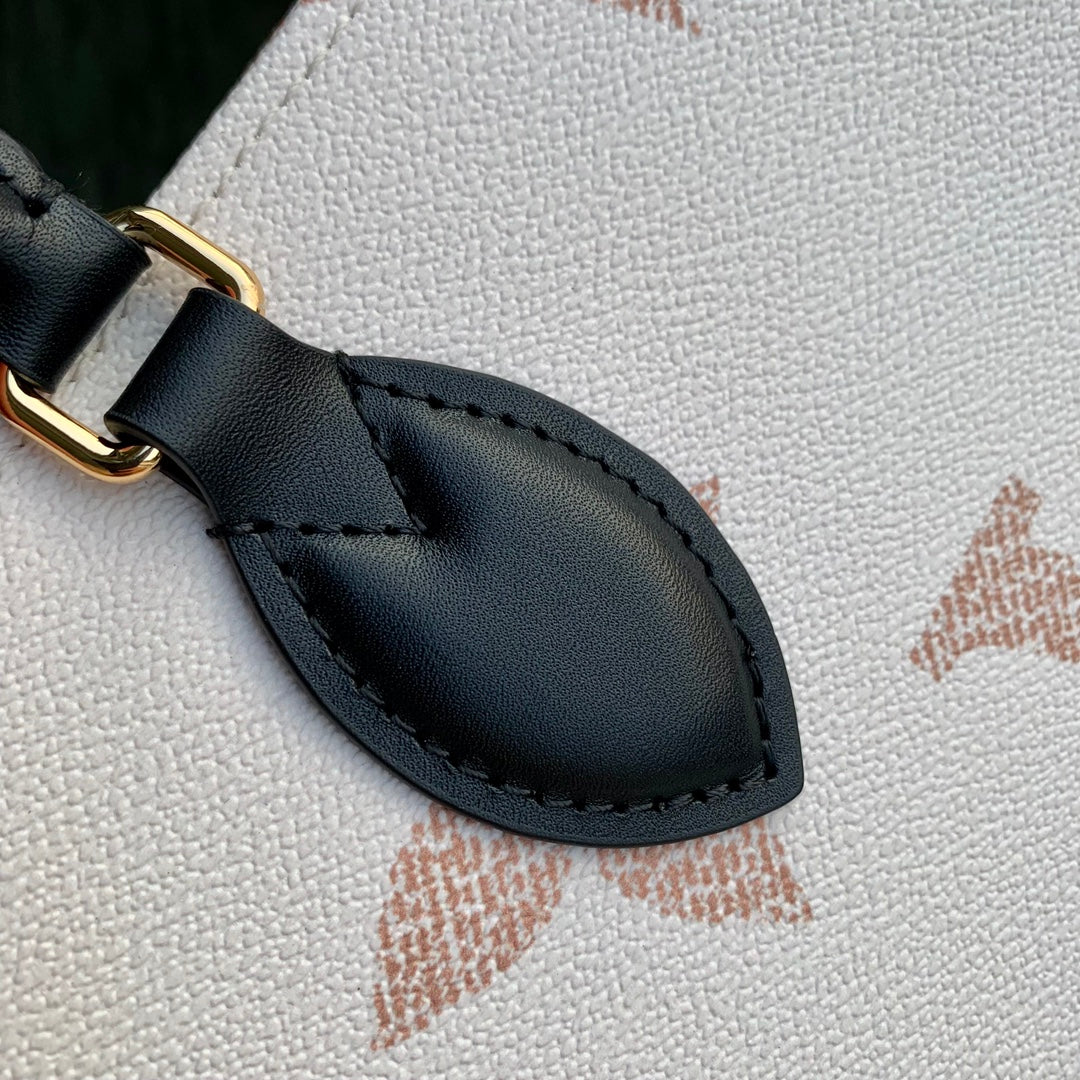 Louis Vuitton Onthego PM Tote Bag - Monogram Giant Bicolor Empreinte Leather - White/Pink