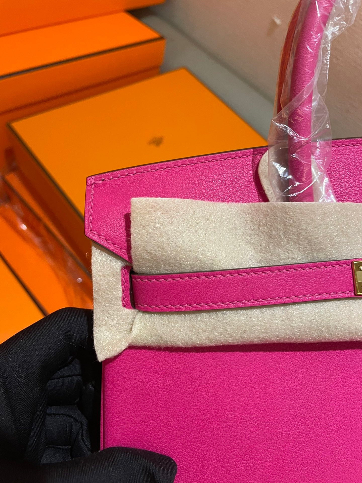 Premium Pink Leather Top Handle Handbag - Elegant Designer Style Tote for Women