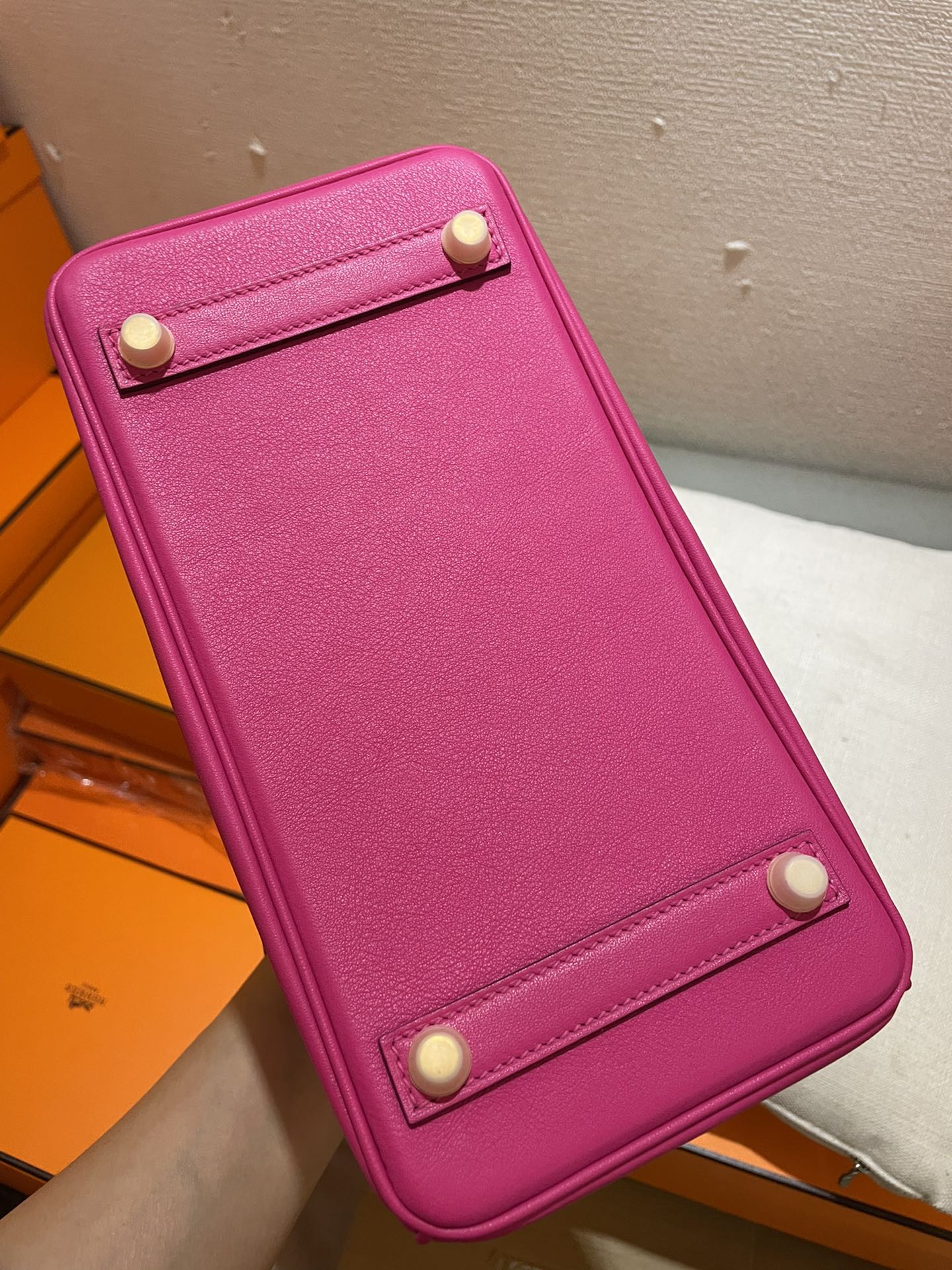 Premium Pink Leather Top Handle Handbag - Elegant Designer Style Tote for Women