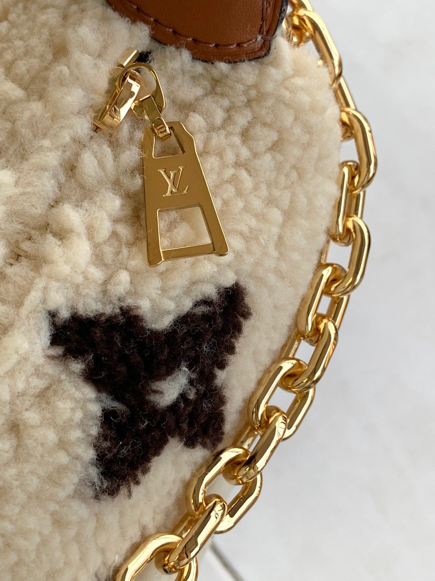 Louis Vuitton Monogram Shearling Loop Shoulder Bag