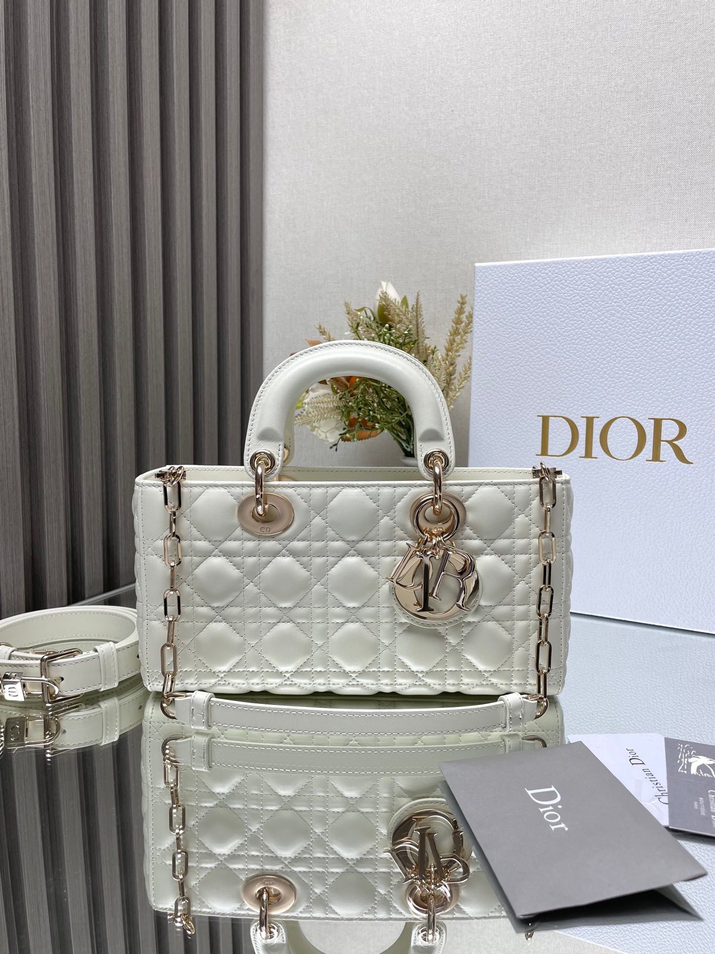 Christian Dior Lady D-Joy Bag - Latte Cannage Lambskin - Women's Luxury Handbag