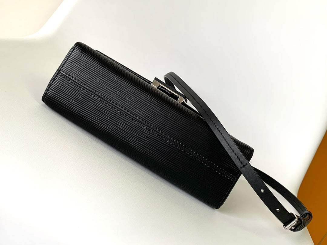 Louis Vuitton Grenelle PM Black Epi Leather Handbag