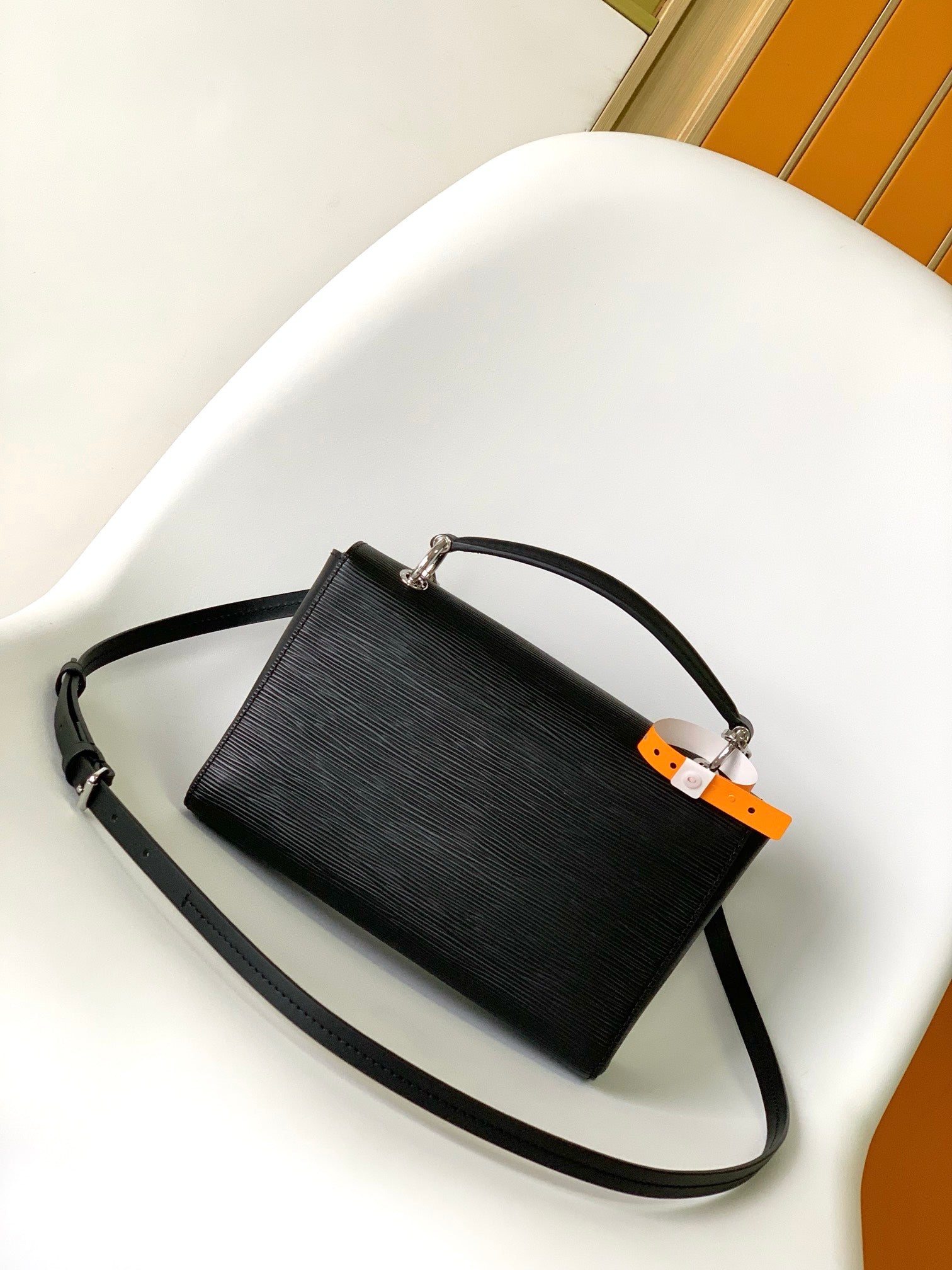 Louis Vuitton Grenelle PM Black Epi Leather Handbag