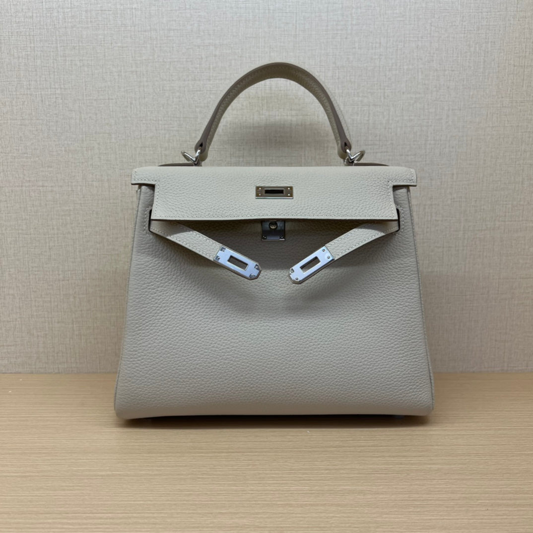Hermès Kelly 25 Sellier Bag - Trench Epsom Leather with Palladium Hardware