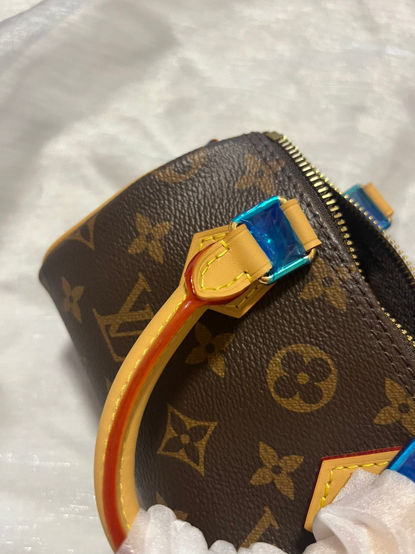 Louis Vuitton Nano Speedy Monogram Canvas Crossbody Handbag