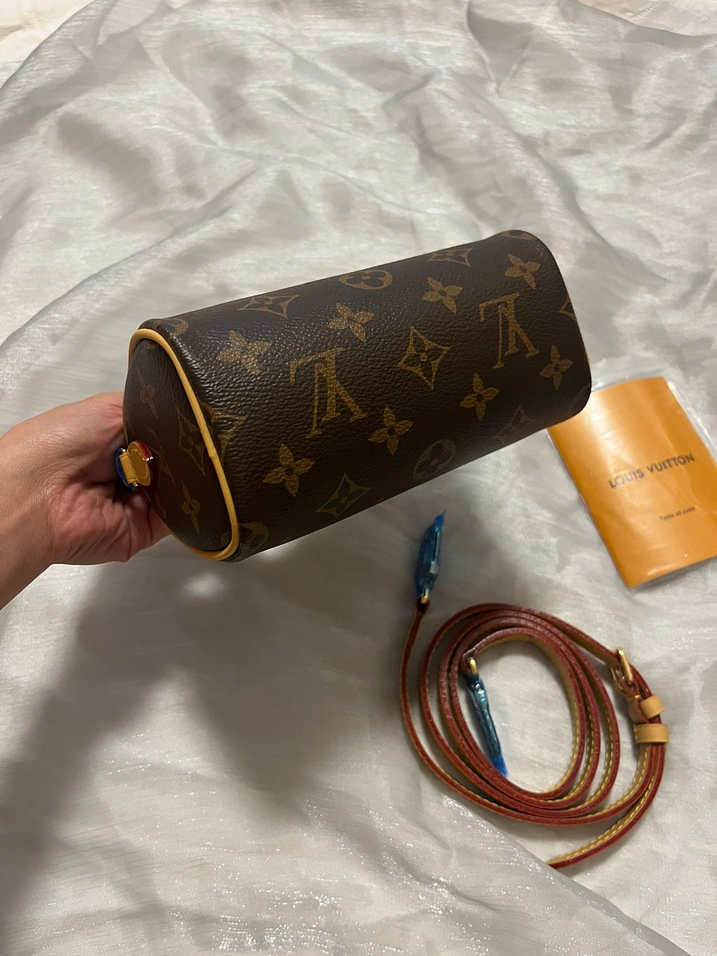 Louis Vuitton Nano Speedy Monogram Canvas Crossbody Handbag