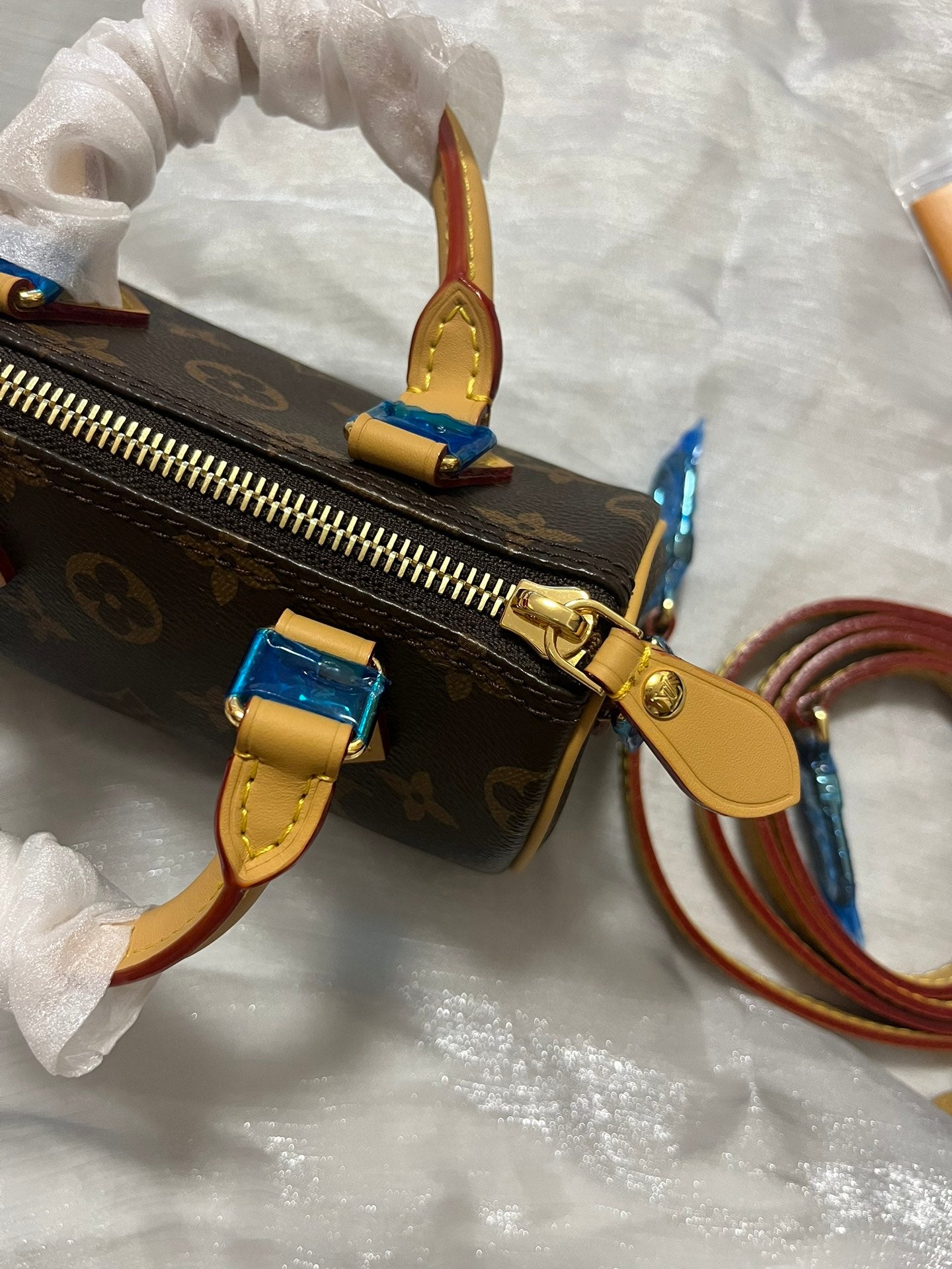 Louis Vuitton Nano Speedy Monogram Canvas Crossbody Handbag