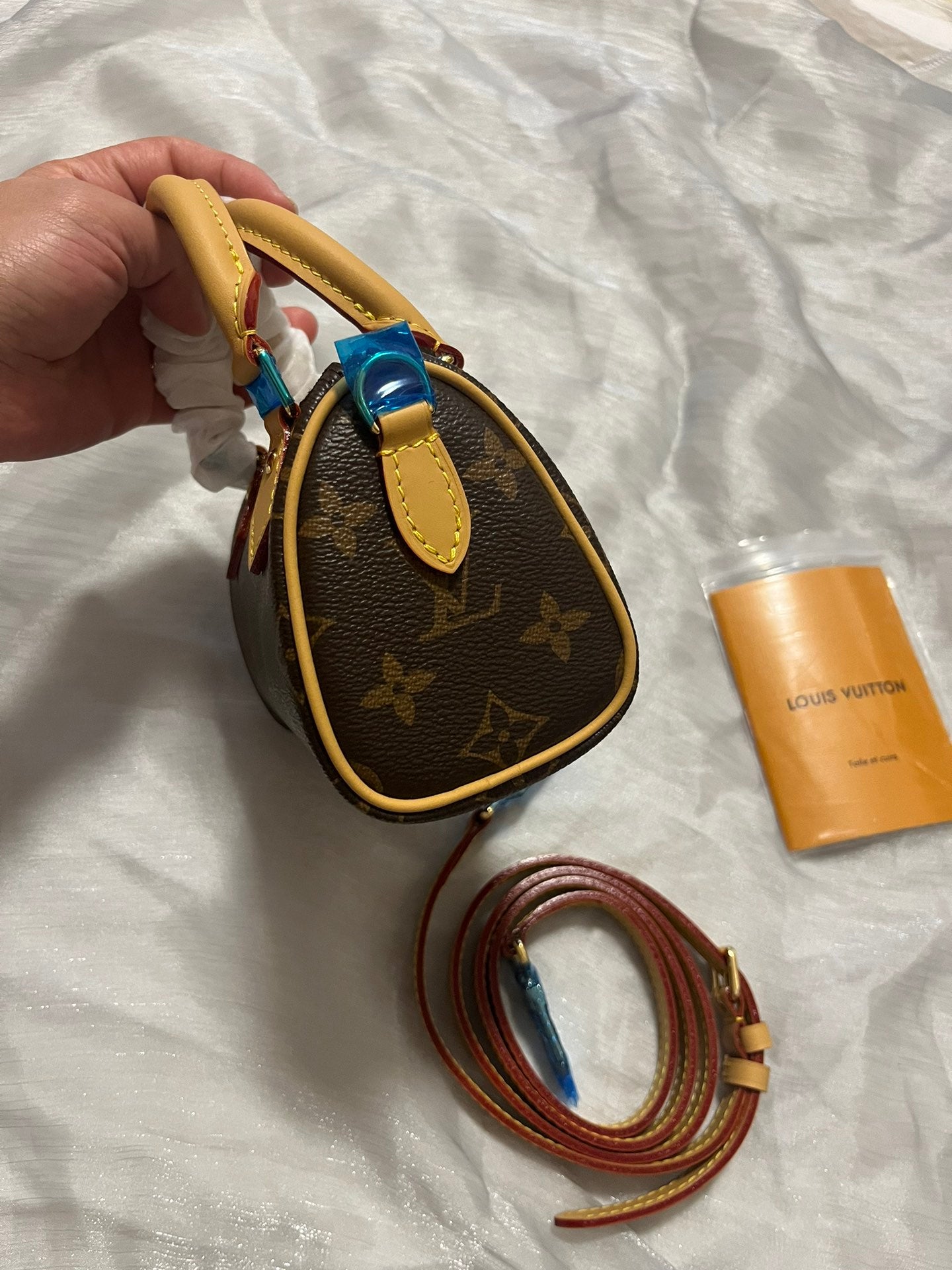 Louis Vuitton Nano Speedy Monogram Canvas Crossbody Handbag