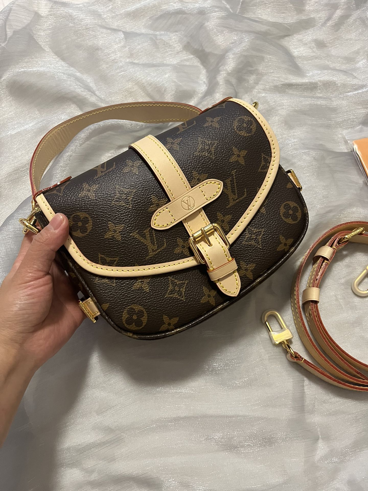 Louis Vuitton Saumur BB Monogram Canvas Shoulder Bag