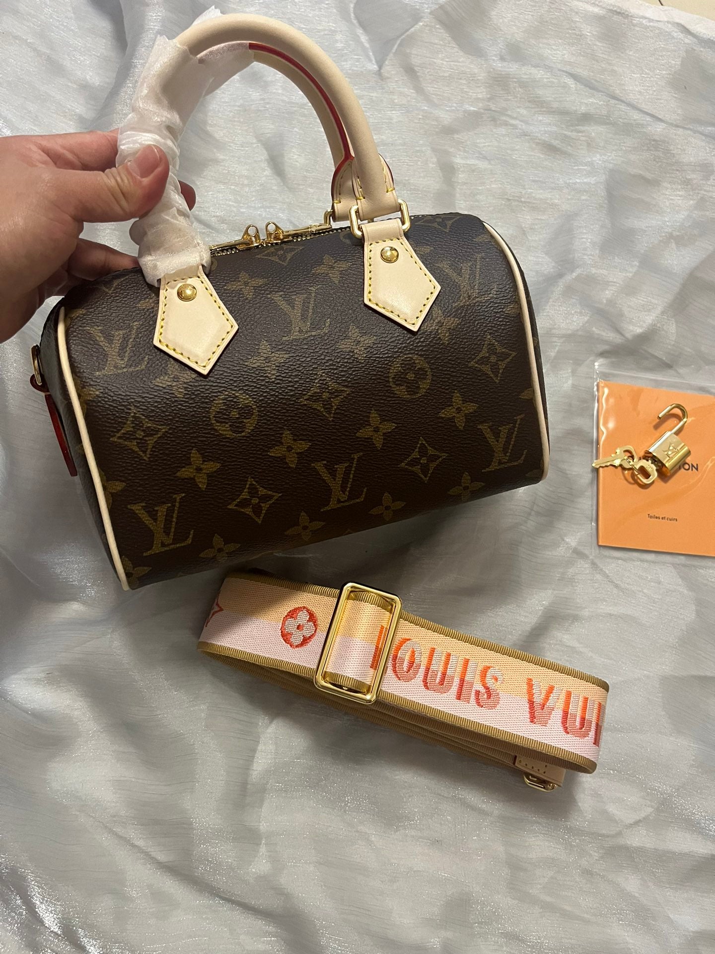 Louis Vuitton Vintage Monogram Print Mini Top Handle Crossbody Handbag