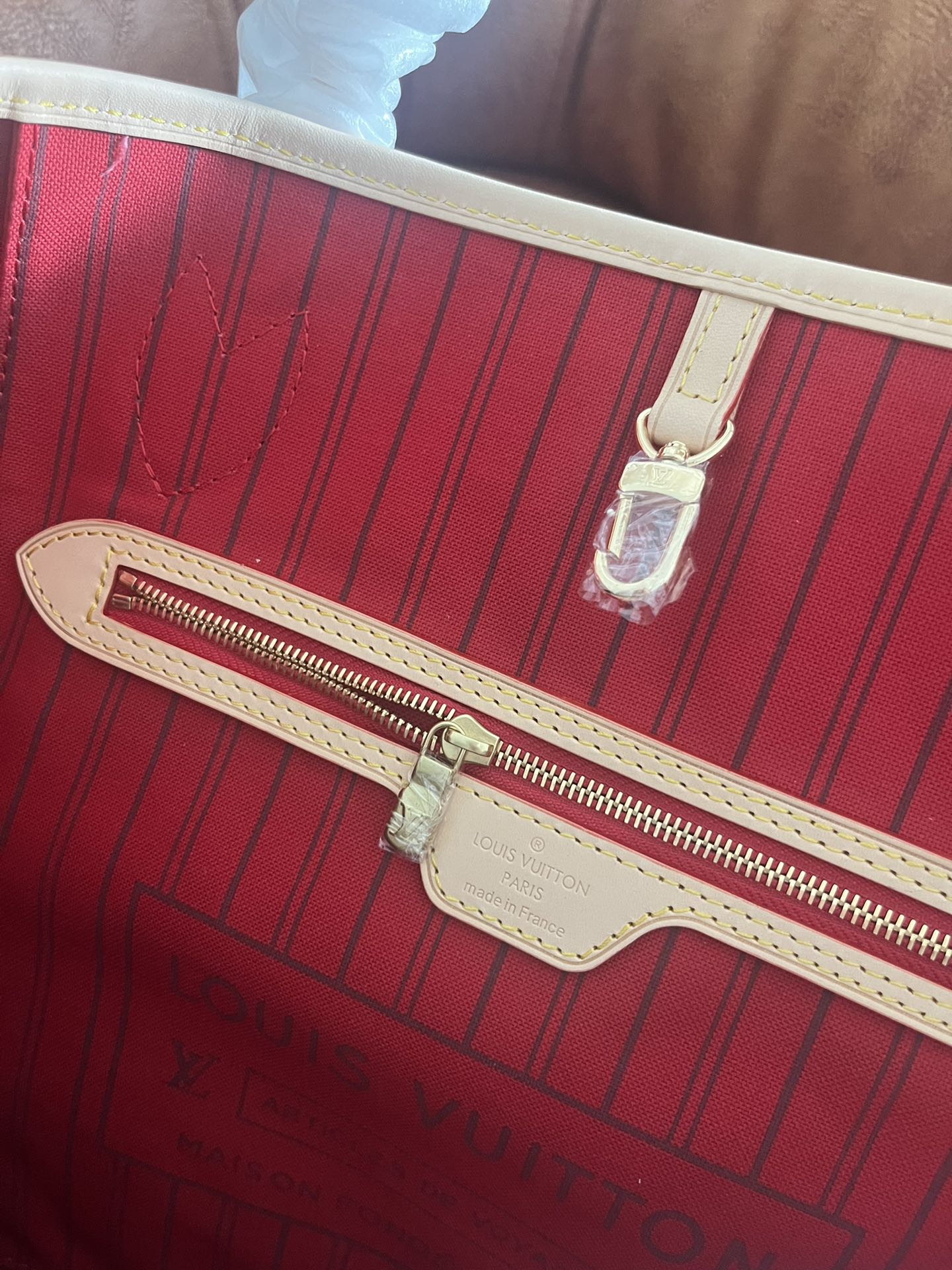Louis Vuitton Neverfull MM Monogram Canvas Tote Bag - Brown