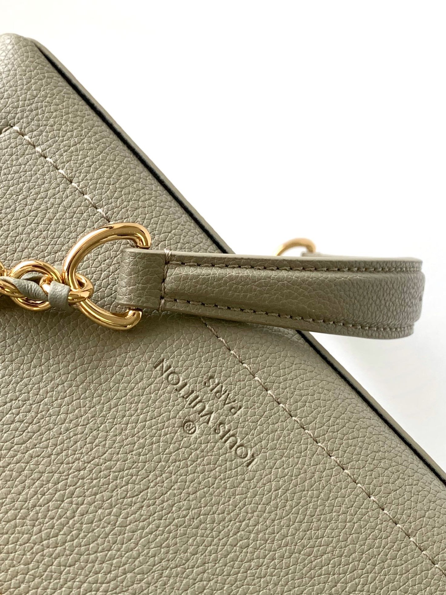 Louis Vuitton Capucines BB Handbag - Bicolor Sage Green and Cream Leather