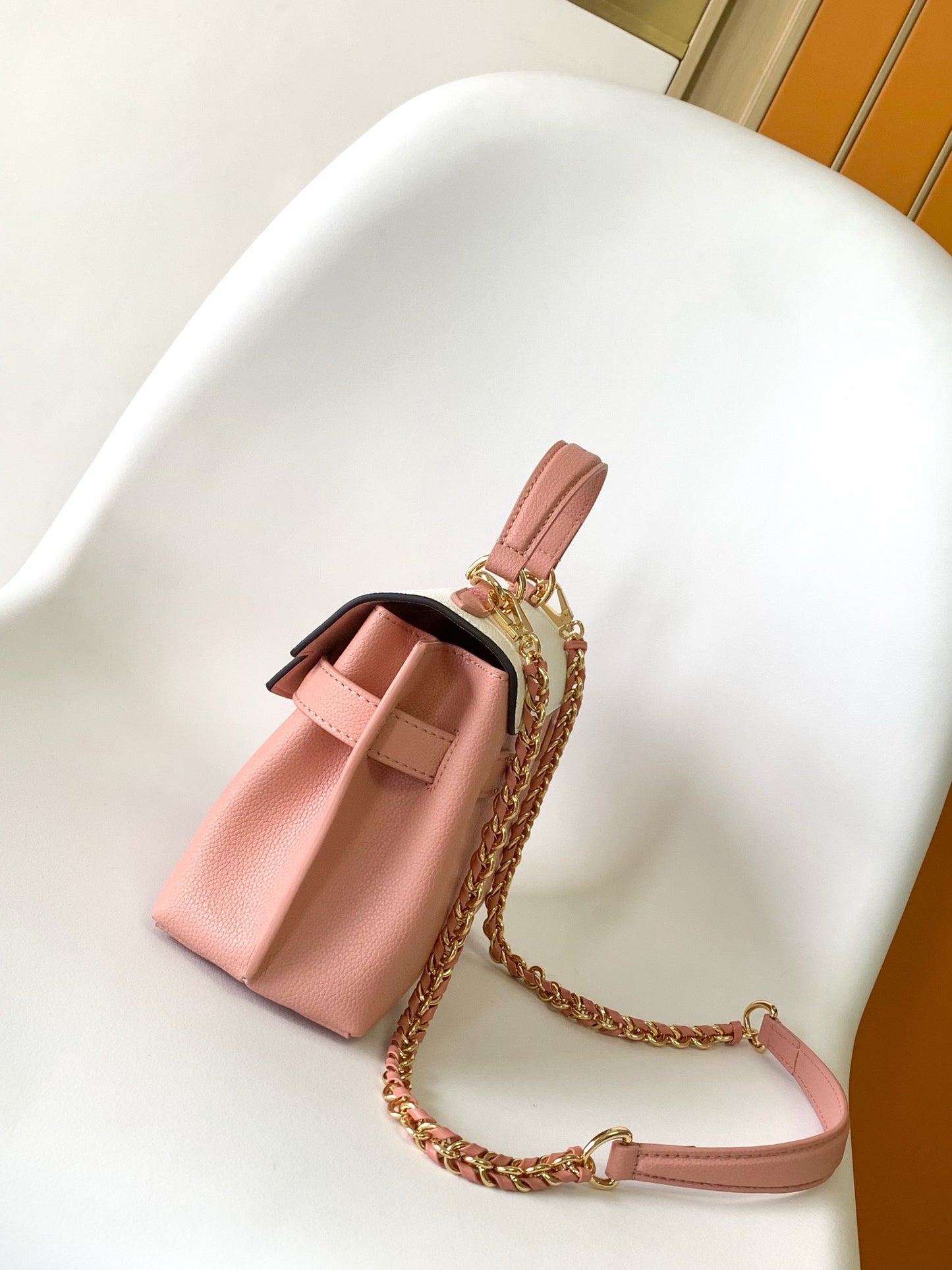 Louis Vuitton Capucines BB Bicolor Taurillon Leather Handbag - Pink and Cream