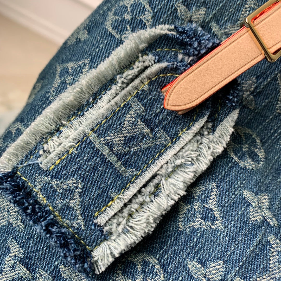 Louis Vuitton Monogram Denim Pleaty Bag Blue - Pre-owned Luxury Handbag