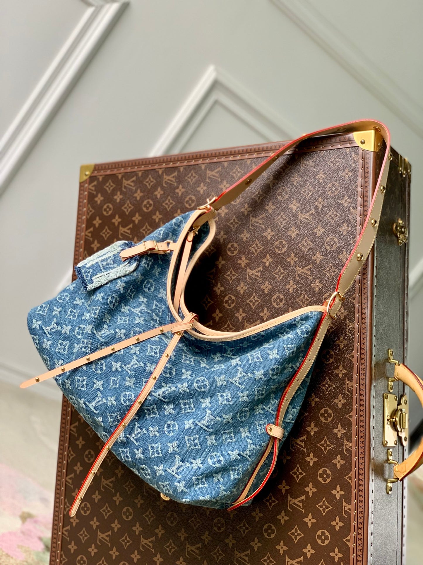 Louis Vuitton Monogram Denim Pleaty Bag Blue - Pre-owned Luxury Handbag