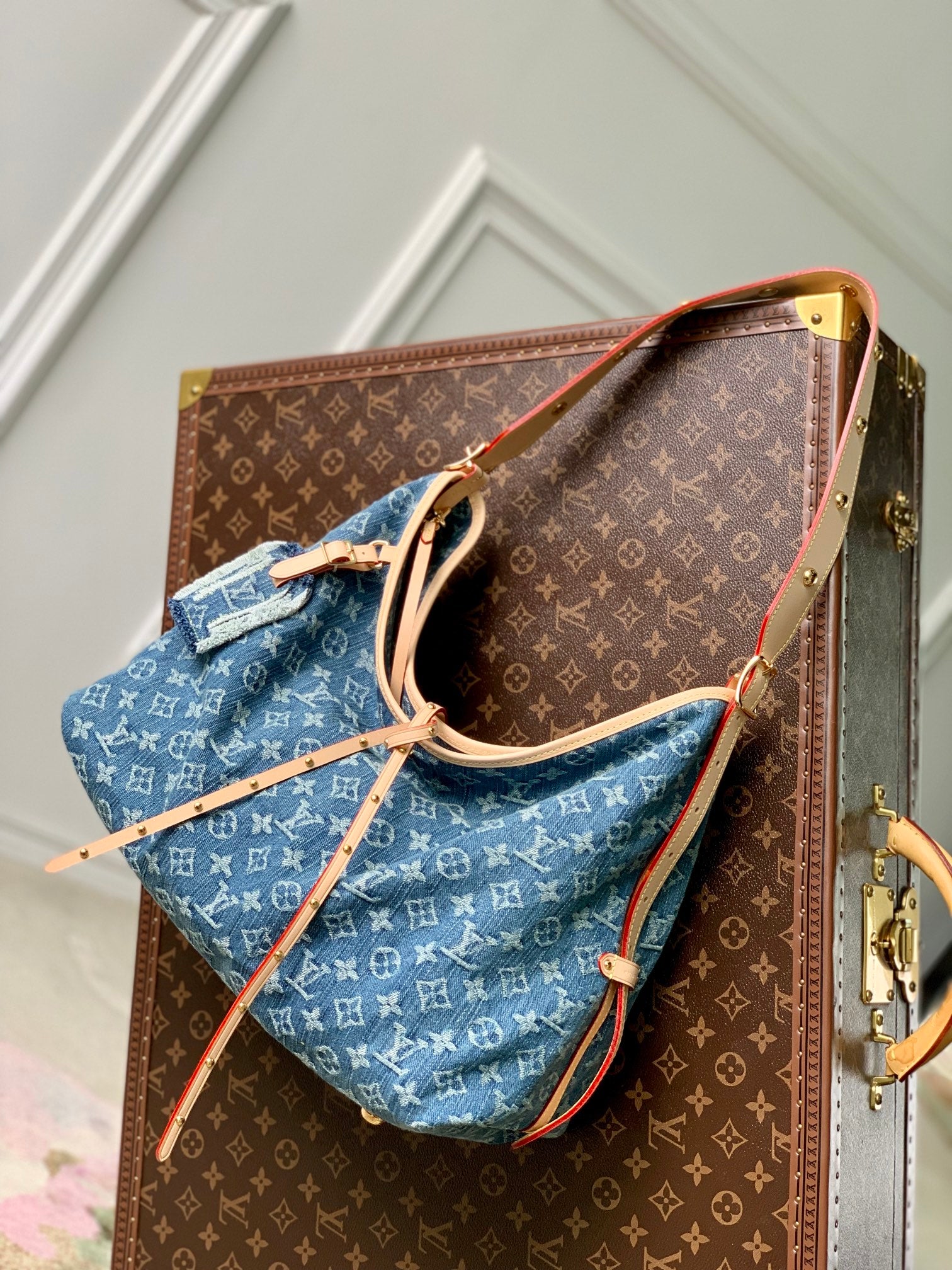 Louis Vuitton Monogram Denim Pleaty Bag Blue - Pre-owned Luxury Handbag